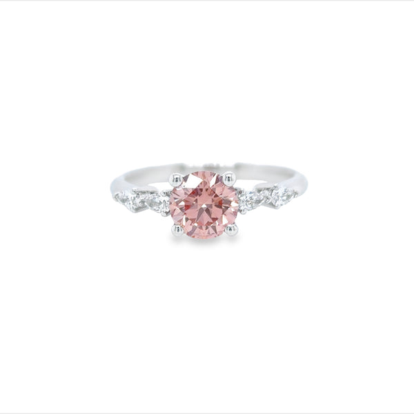 Lab Grown Pink Diamond Ring