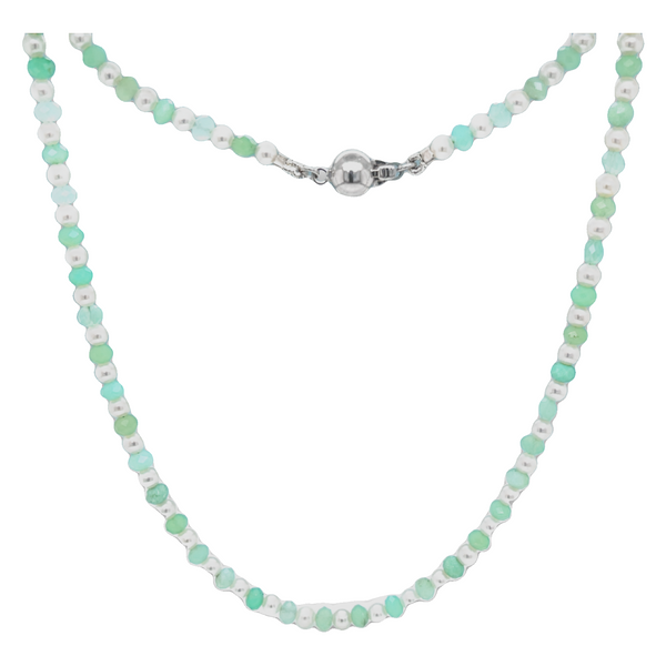 Chrysoprase & Pearl Necklace