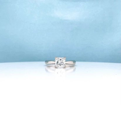Princess Cut Diamond Solitare Ring