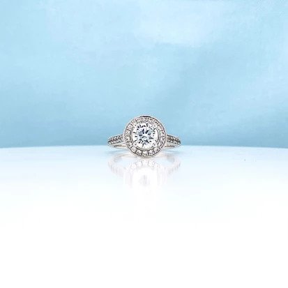 Round Brilliant Cut Diamond Halo Ring