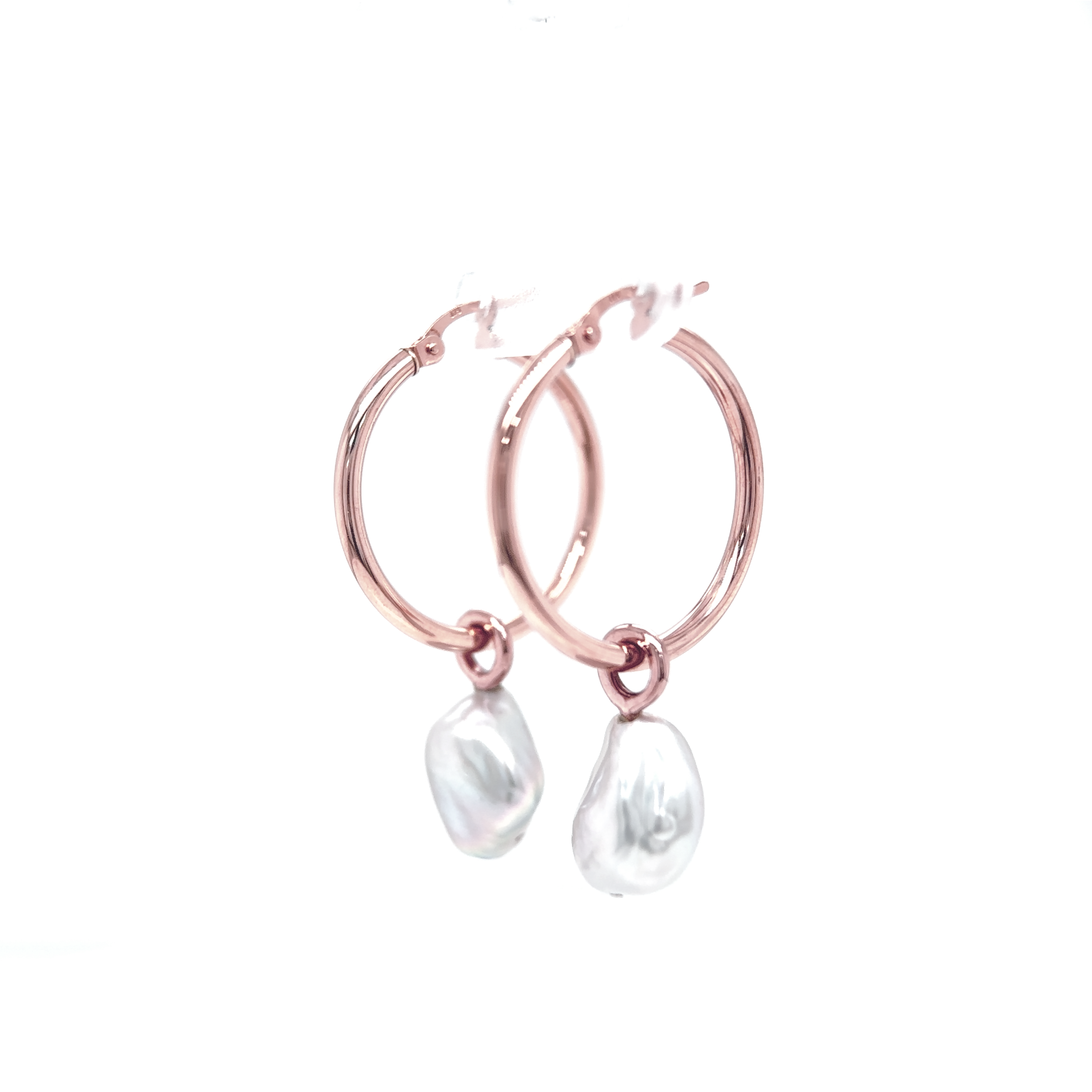 Shop Brilliant Hoop Earrings & Keshi Pearl Enhancers Pearl jewellery