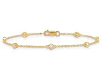 Lab Grown Diamond Station Bracelet