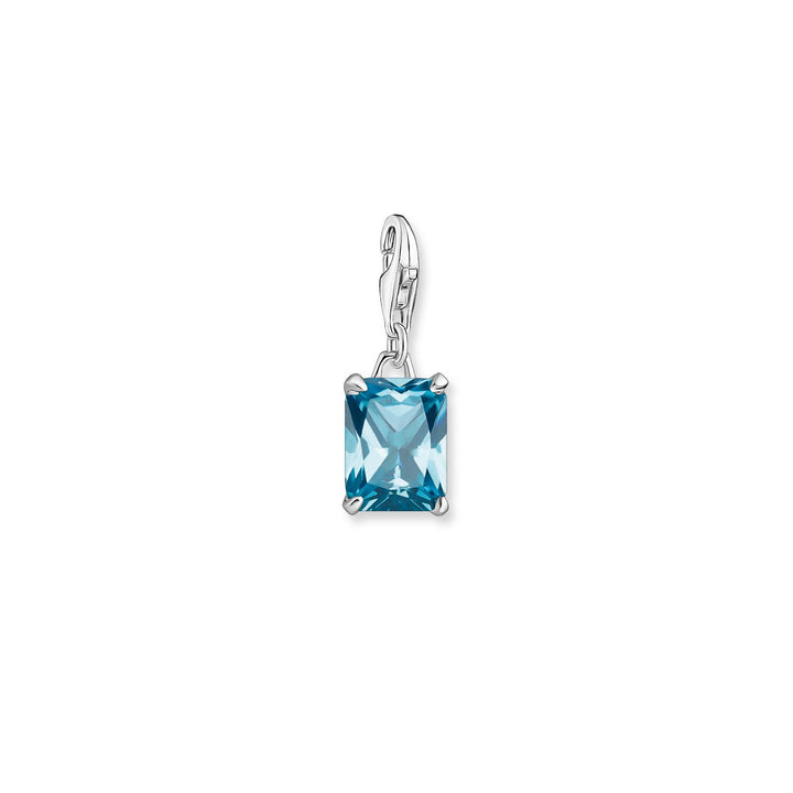 Thomas Sabo Charm Pendant Blue Stone Silver | The Jewellery Boutique