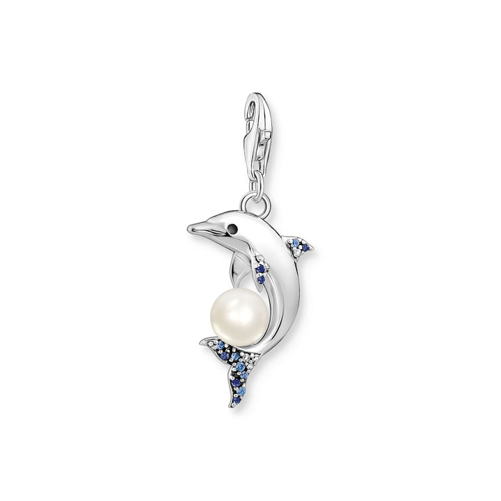 Charm pendant dolphin with pearl silver | THOMAS SABO Australia