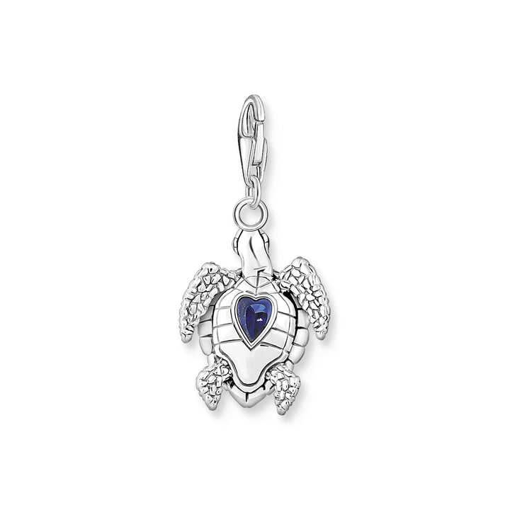 Thomas Sabo Charm pendant turtle with blue stones