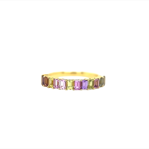 Aurora Yellow Multi Sapphire Ring