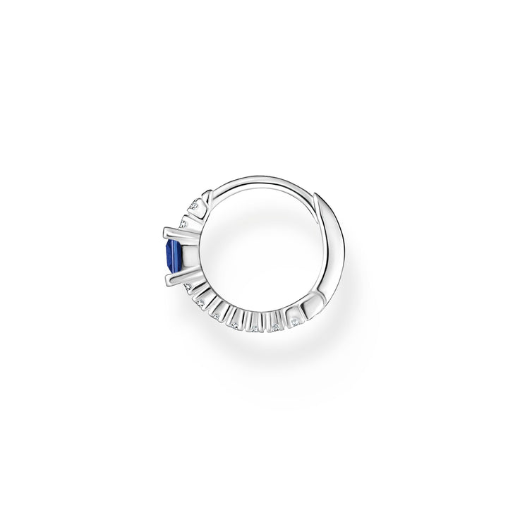 Thomas Sabo Single hoop earring with blue and white stones