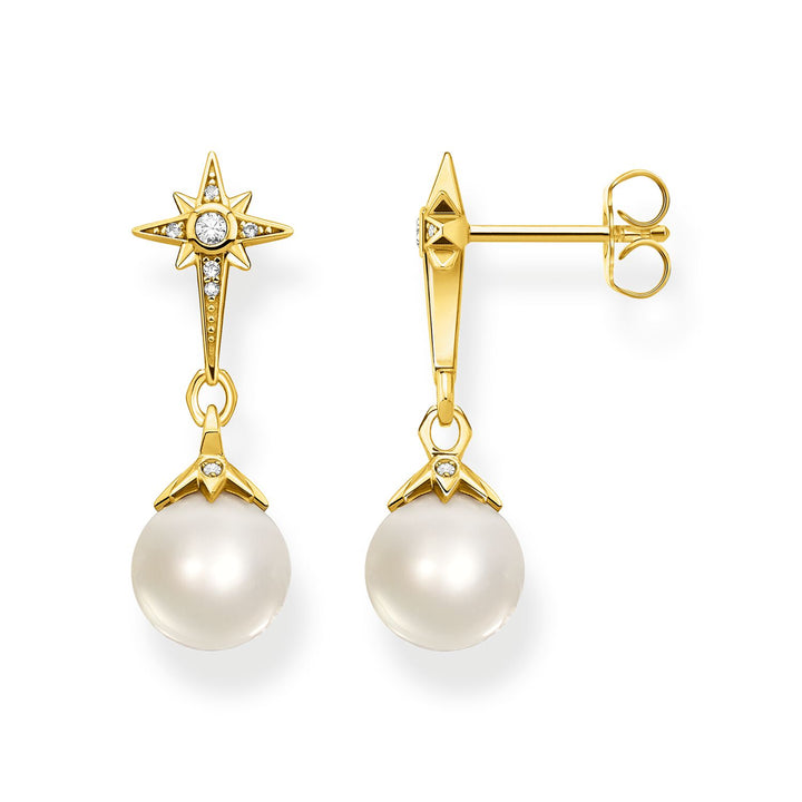 Thomas Sabo Earrings Pearl Star | The Jewellery Boutique