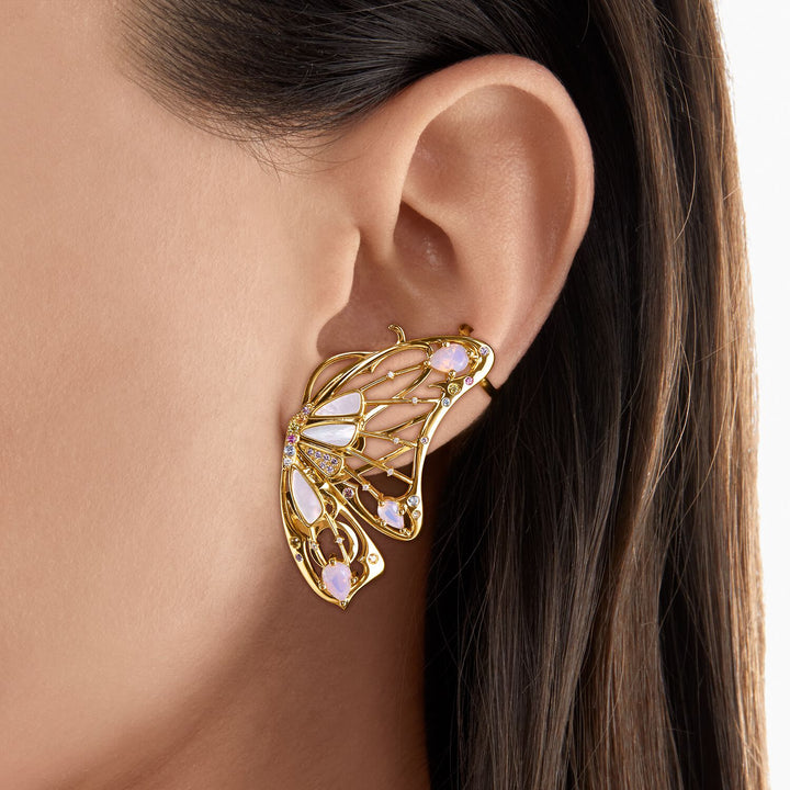 Thomas Sabo Single Ear Studs Butterfly Gold | The Jewellery Boutique