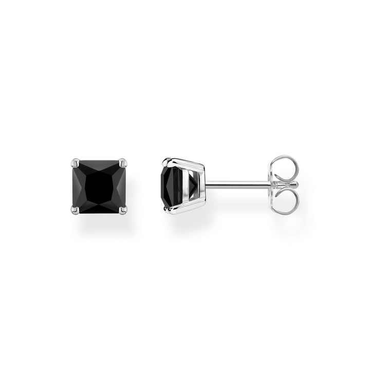 Thomas Sabo Ear Studs Black Stone Silver | The Jewellery Boutique
