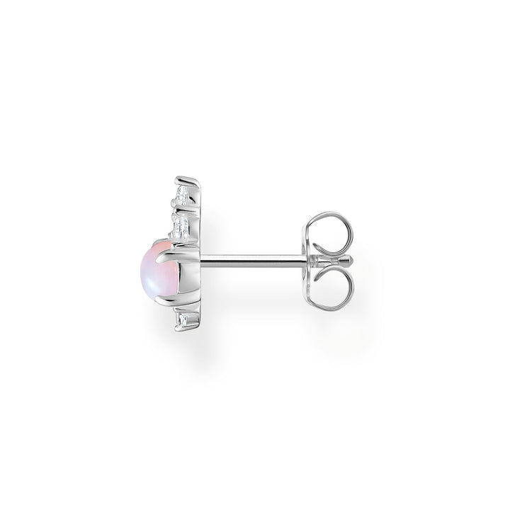 Thomas Sabo Single Ear Stud Pink Stone Silver | The Jewellery Boutique