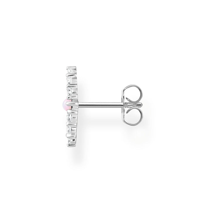 Thomas Sabo Single Ear Stud Pink Stone Silver | The Jewellery Boutique