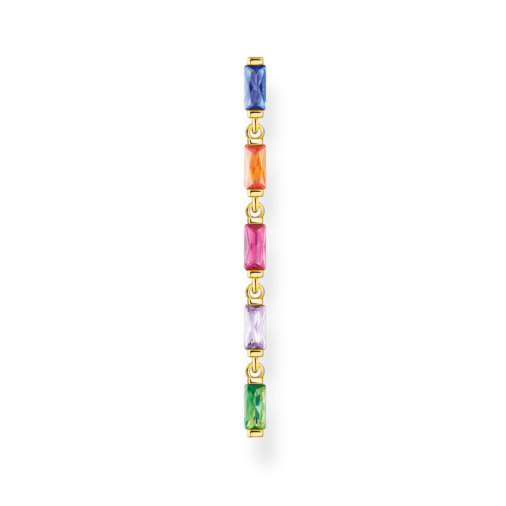 Thomas Sabo Single Earring Colourful Stones Gold | The Jewellery Boutique