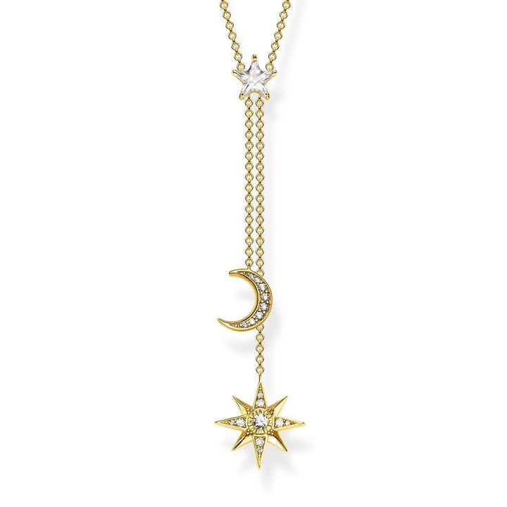 Thomas Sabo Necklace Star & Moon Gold