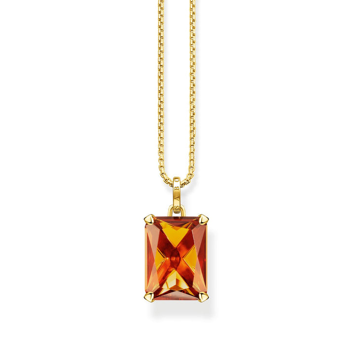 Thomas Sabo Necklace Orange Stone | The Jewellery Boutique