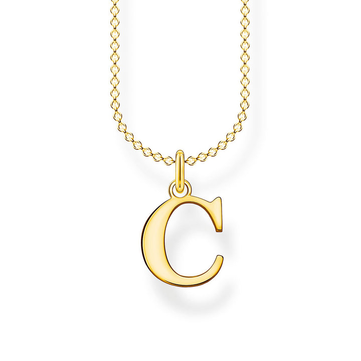 Thomas Sabo Necklace Letter C Gold | The Jewellery Boutique