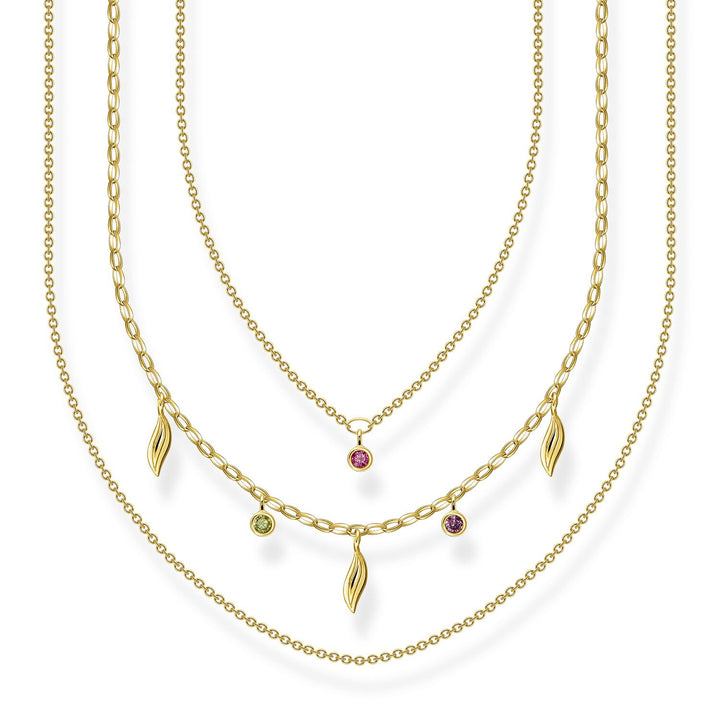 Thomas Sabo Necklace Leaves Gold | The Jewellery Boutique