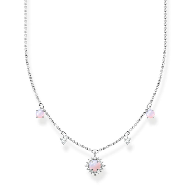 Thomas Sabo Necklace Pink Stone Silver | The Jewellery Boutique