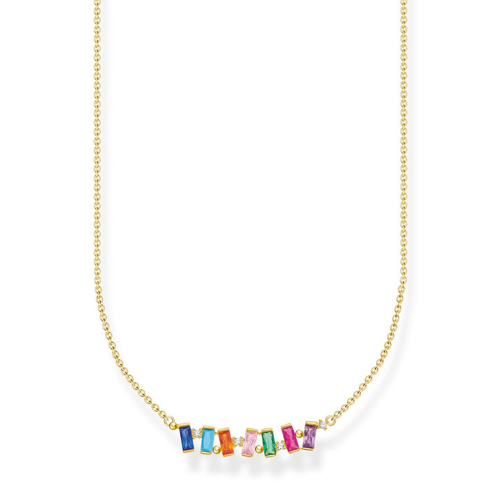 Thomas Sabo Necklace Colourful Stones Gold | The Jewellery Boutique