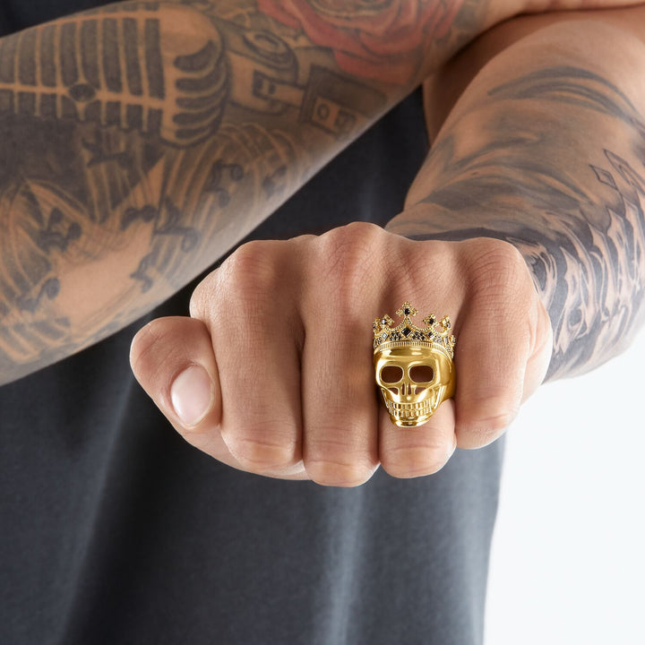 Thomas Sabo Ring Skull Gold | The Jewellery Boutique