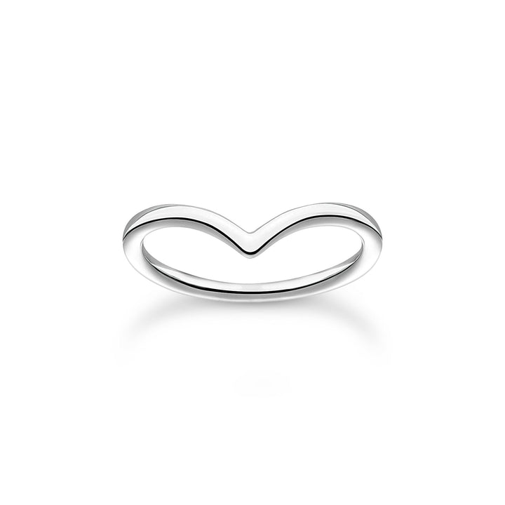 Ring V-shape silver